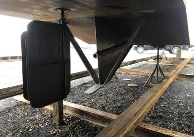 Fitzgerald Metal Works. Underside of a barge boat