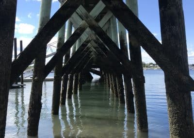 Fitzgerald Metal Works. The underside of a pier or dock